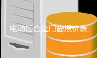 电动铝合金门窗报价表