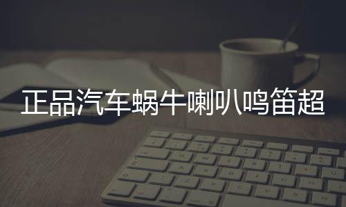 正品汽车蜗牛喇叭鸣笛超响防水12v通用高低双音响亮喇叭无损安装
